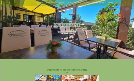 Screenshot der Website des Restaurants Hohes Rad in Crandorf