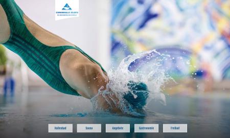 Screenshot der Website der Schwimmhalle Atlantis n Annaberg