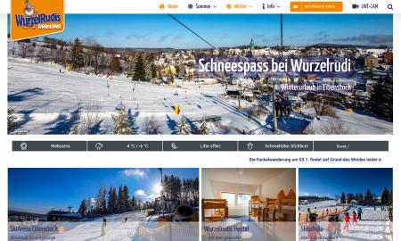 Screenshot Website Skisport in Eibenstock