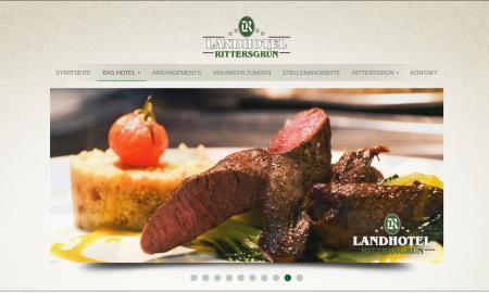 Screenshot der Website des Landhotels in Rittersgrün