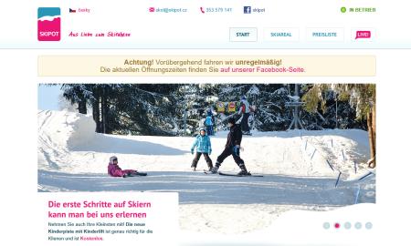 Screenshot Website Skisport in Potucky