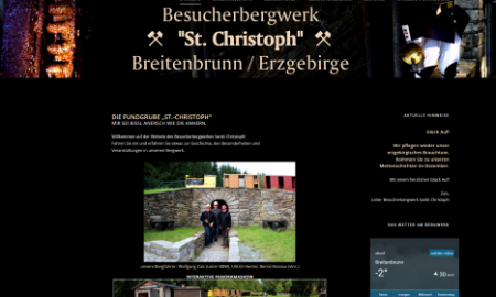 Screenshot der Website St. Christoph Breitenbrunn